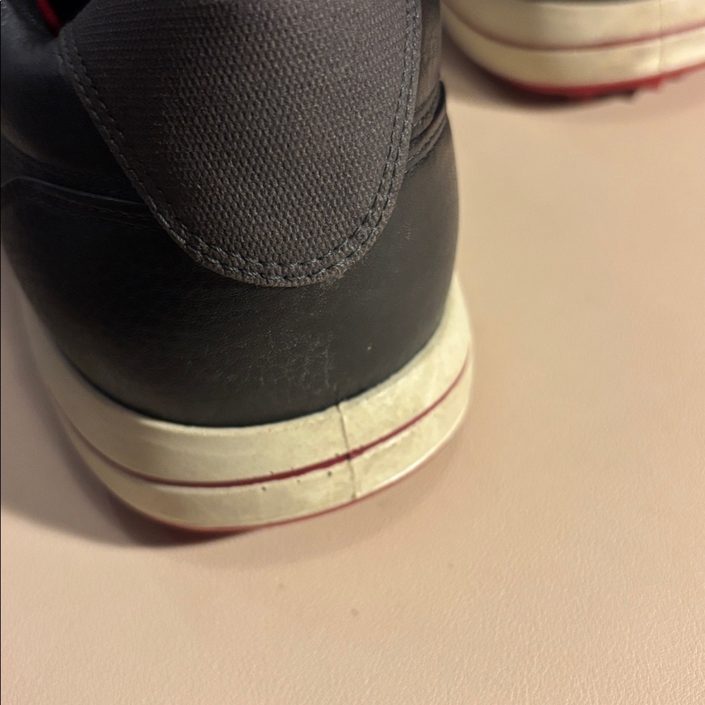 Ecco Black Sneakers with Red Accents - Picture 7 of 10
